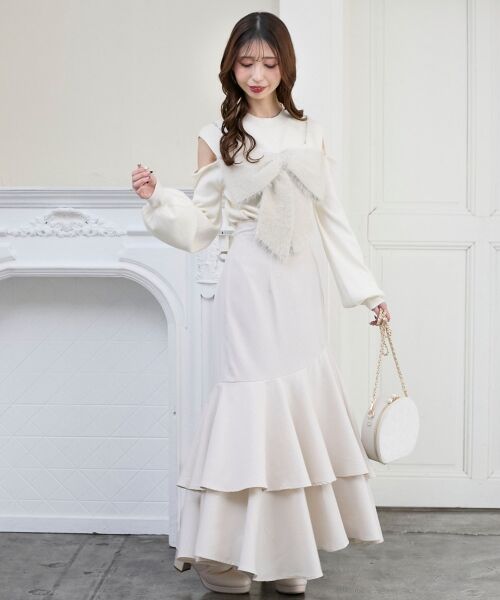 MAJESTIC LEGON / マジェスティックレゴン ニット・セーター | ビッグリボンチェーン付きニット | 詳細5