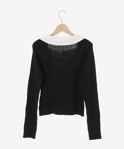 MAJESTIC LEGON / マジェスティックレゴン ニット・セーター | チェックリボンレイヤードライクニット | 詳細28