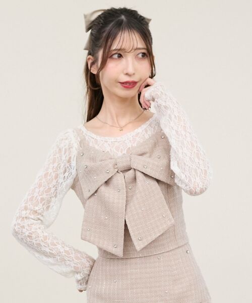 MAJESTIC LEGON / マジェスティックレゴン キャミソール・チューブトップ | ビッグリボンビジュービスチェ | 詳細13