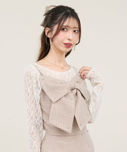 MAJESTIC LEGON / マジェスティックレゴン キャミソール・チューブトップ | ビッグリボンビジュービスチェ | 詳細14