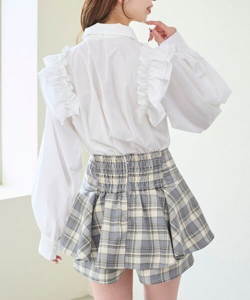 MAJESTIC LEGON / マジェスティックレゴン シャツ・ブラウス | ショルダーフリルボウタイブラウス | 詳細13