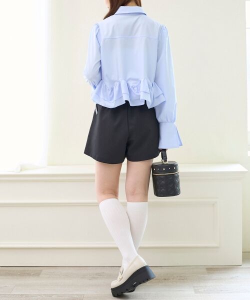 MAJESTIC LEGON / マジェスティックレゴン シャツ・ブラウス | リボンフリルペプラムブラウス | 詳細21