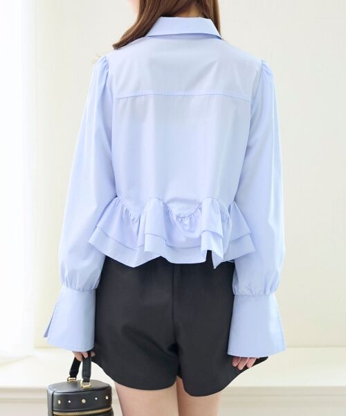 MAJESTIC LEGON / マジェスティックレゴン シャツ・ブラウス | リボンフリルペプラムブラウス | 詳細26