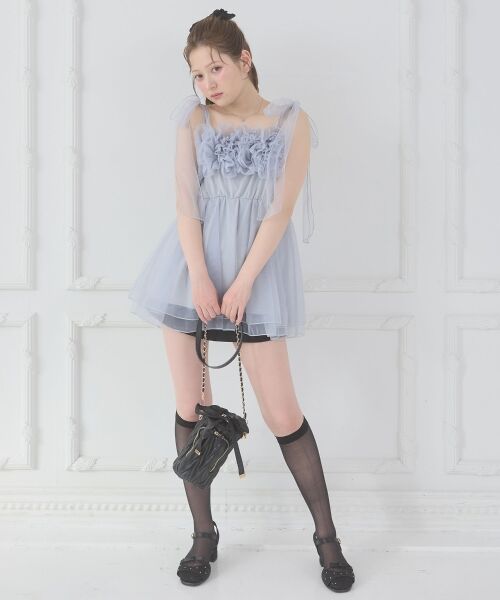 MAJESTIC LEGON / マジェスティックレゴン キャミソール・チューブトップ | ショルダーリボンフリルビスチェ | 詳細19