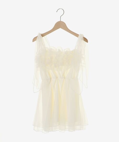 MAJESTIC LEGON / マジェスティックレゴン キャミソール・チューブトップ | ショルダーリボンフリルビスチェ | 詳細26