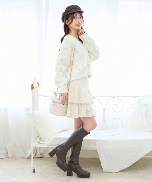 MAJESTIC LEGON / マジェスティックレゴン ミニ・ひざ丈スカート | キラふわシアーミニスカパン | 詳細12