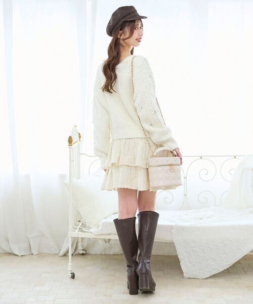 MAJESTIC LEGON / マジェスティックレゴン ミニ・ひざ丈スカート | キラふわシアーミニスカパン | 詳細13