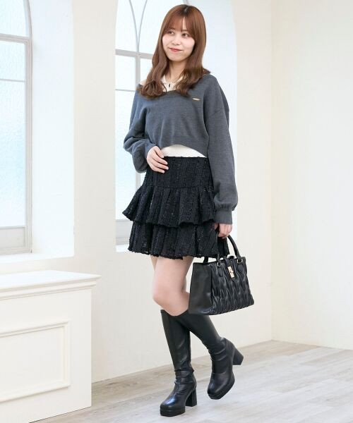 MAJESTIC LEGON / マジェスティックレゴン ミニ・ひざ丈スカート | キラふわシアーミニスカパン | 詳細19