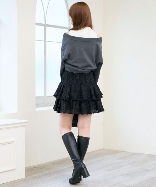 MAJESTIC LEGON / マジェスティックレゴン ミニ・ひざ丈スカート | キラふわシアーミニスカパン | 詳細20