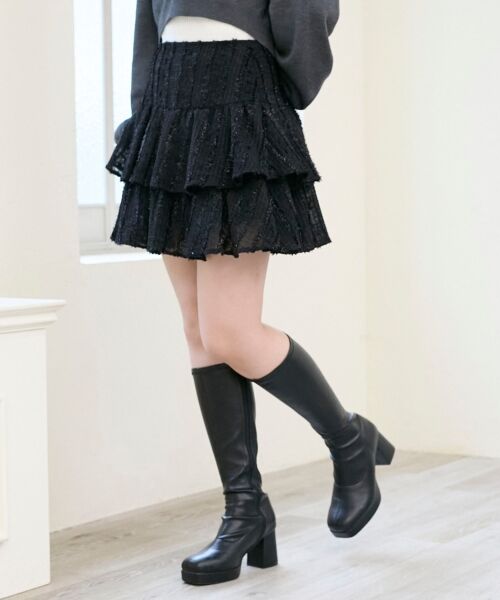 MAJESTIC LEGON / マジェスティックレゴン ミニ・ひざ丈スカート | キラふわシアーミニスカパン | 詳細22