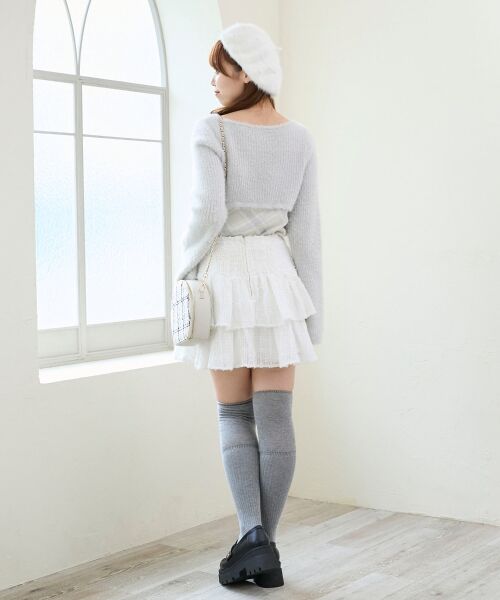 MAJESTIC LEGON / マジェスティックレゴン ミニ・ひざ丈スカート | キラふわシアーミニスカパン | 詳細5