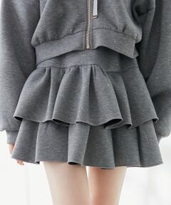 MAJESTIC LEGON / マジェスティックレゴン ミニ・ひざ丈スカート | キラキララインストーンスカパン