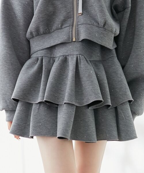 MAJESTIC LEGON / マジェスティックレゴン ミニ・ひざ丈スカート | キラキララインストーンスカパン | 詳細12