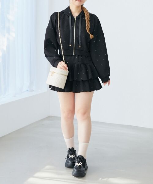 MAJESTIC LEGON / マジェスティックレゴン ミニ・ひざ丈スカート | キラキララインストーンスカパン | 詳細16