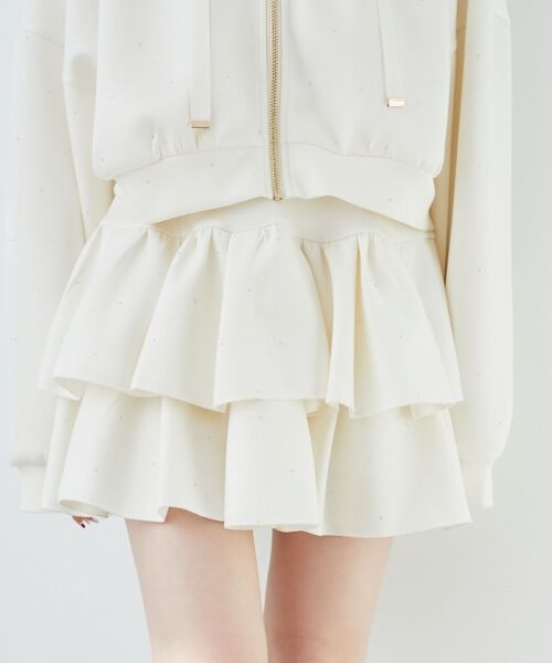 MAJESTIC LEGON / マジェスティックレゴン ミニ・ひざ丈スカート | キラキララインストーンスカパン | 詳細4