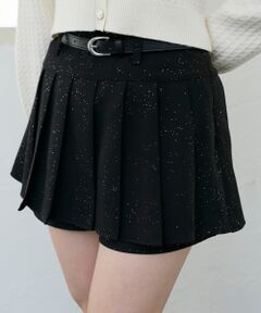 MAJESTIC LEGON / マジェスティックレゴン ミニ・ひざ丈スカート | ベルトセットキラキラミニスカパン