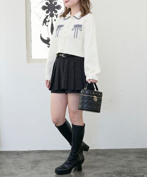 MAJESTIC LEGON / マジェスティックレゴン ミニ・ひざ丈スカート | ベルトセットキラキラミニスカパン | 詳細2