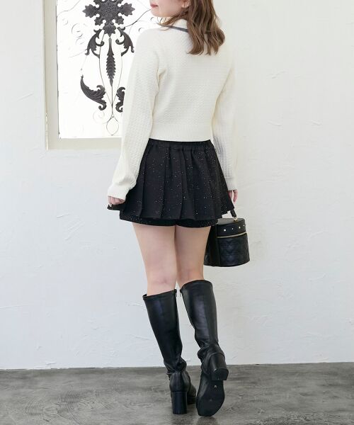 MAJESTIC LEGON / マジェスティックレゴン ミニ・ひざ丈スカート | ベルトセットキラキラミニスカパン | 詳細3