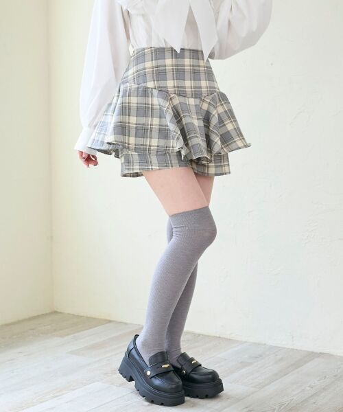 MAJESTIC LEGON / マジェスティックレゴン その他パンツ | レイヤードライクフレアショートスカパン | 詳細10