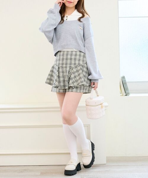 MAJESTIC LEGON / マジェスティックレゴン その他パンツ | レイヤードライクフレアショートスカパン | 詳細13