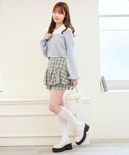 MAJESTIC LEGON / マジェスティックレゴン その他パンツ | レイヤードライクフレアショートスカパン | 詳細14