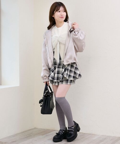 MAJESTIC LEGON / マジェスティックレゴン その他パンツ | レイヤードライクフレアショートスカパン | 詳細23