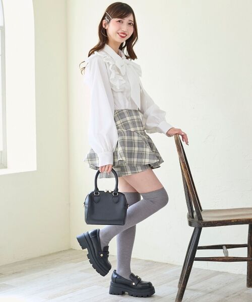 MAJESTIC LEGON / マジェスティックレゴン その他パンツ | レイヤードライクフレアショートスカパン | 詳細7