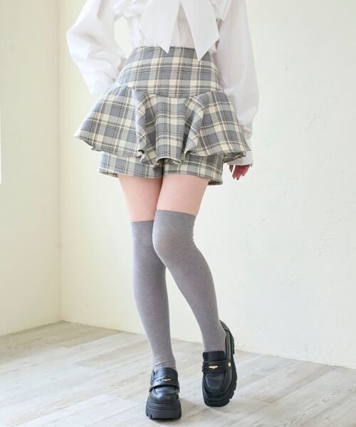 MAJESTIC LEGON / マジェスティックレゴン その他パンツ | レイヤードライクフレアショートスカパン | 詳細9