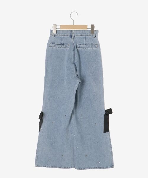 MAJESTIC LEGON / マジェスティックレゴン デニムパンツ | サイドリボンビジューデニムパンツ | 詳細21