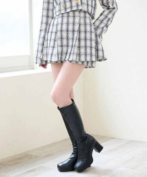 MAJESTIC LEGON / マジェスティックレゴン その他パンツ | レイヤードデザインツイードスカパン | 詳細18