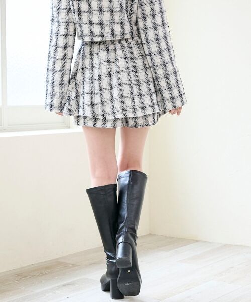 MAJESTIC LEGON / マジェスティックレゴン その他パンツ | レイヤードデザインツイードスカパン | 詳細19