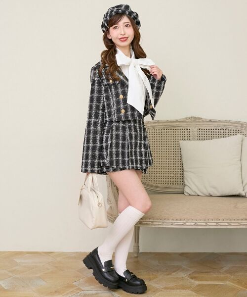 MAJESTIC LEGON / マジェスティックレゴン その他パンツ | レイヤードデザインツイードスカパン | 詳細5