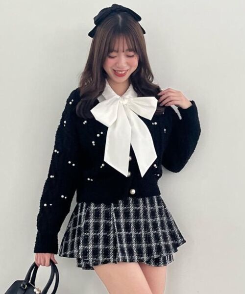 MAJESTIC LEGON / マジェスティックレゴン その他パンツ | レイヤードデザインツイードスカパン | 詳細9