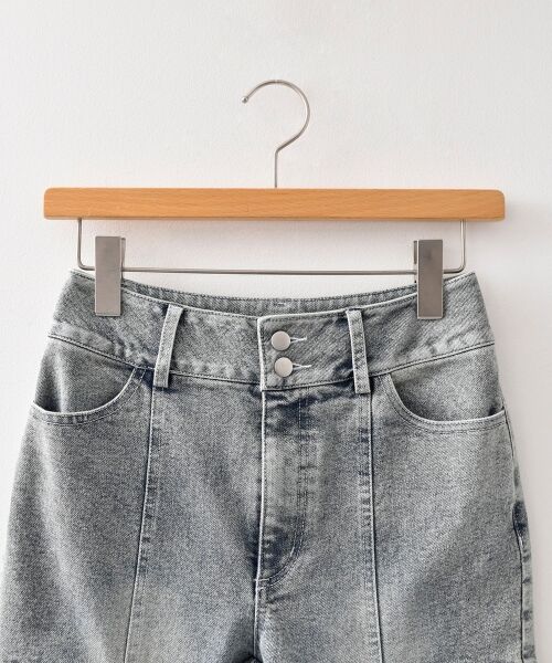 MAJESTIC LEGON / マジェスティックレゴン デニムパンツ | スリットビジューフレアデニムパンツ | 詳細25