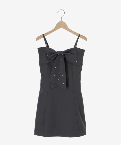 MAJESTIC LEGON / マジェスティックレゴン ミニ丈・ひざ丈ワンピース | キラメキリボンミニキャミワンピ | 詳細10