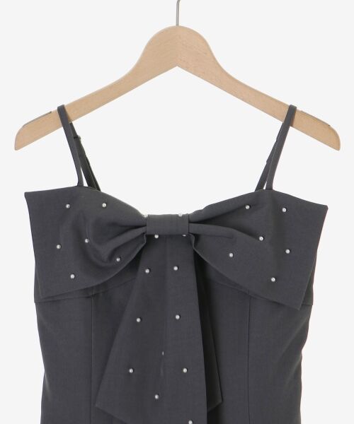 MAJESTIC LEGON / マジェスティックレゴン ミニ丈・ひざ丈ワンピース | キラメキリボンミニキャミワンピ | 詳細13