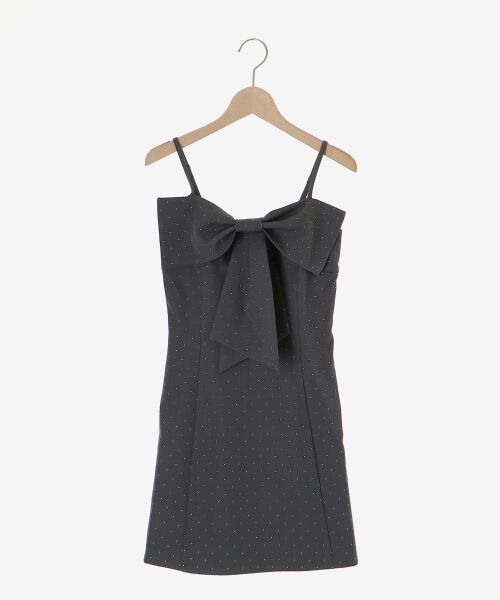 MAJESTIC LEGON / マジェスティックレゴン ミニ丈・ひざ丈ワンピース | キラメキリボンミニキャミワンピ | 詳細9