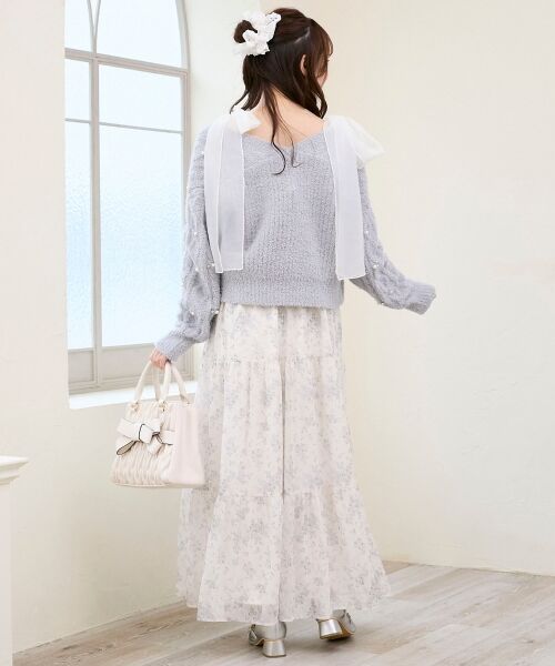 MAJESTIC LEGON / マジェスティックレゴン ミニ丈・ひざ丈ワンピース | 2wayショルダーリボンキャミワンピ | 詳細10