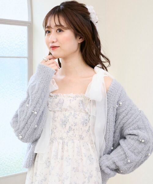 MAJESTIC LEGON / マジェスティックレゴン ミニ丈・ひざ丈ワンピース | 2wayショルダーリボンキャミワンピ | 詳細11