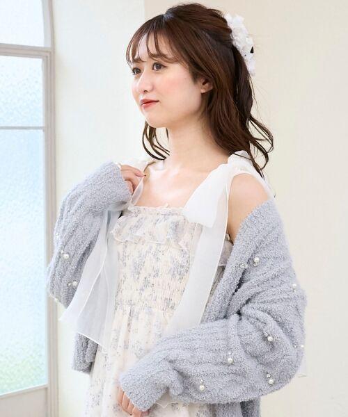 MAJESTIC LEGON / マジェスティックレゴン ミニ丈・ひざ丈ワンピース | 2wayショルダーリボンキャミワンピ | 詳細12