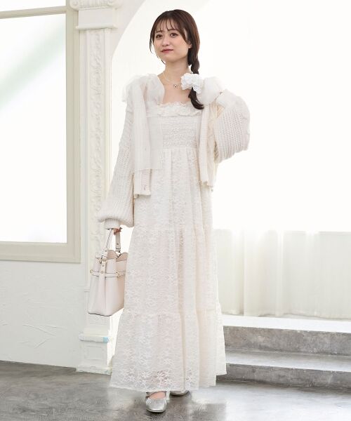 MAJESTIC LEGON / マジェスティックレゴン ミニ丈・ひざ丈ワンピース | 2wayショルダーリボンキャミワンピ | 詳細17