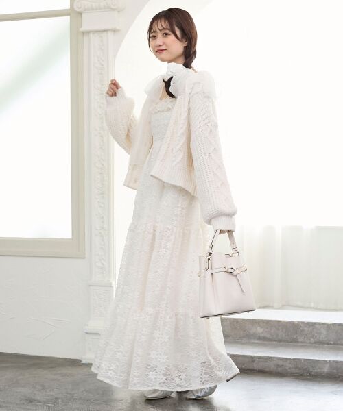 MAJESTIC LEGON / マジェスティックレゴン ミニ丈・ひざ丈ワンピース | 2wayショルダーリボンキャミワンピ | 詳細18