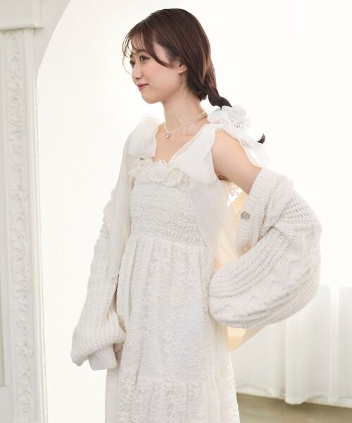 MAJESTIC LEGON / マジェスティックレゴン ミニ丈・ひざ丈ワンピース | 2wayショルダーリボンキャミワンピ | 詳細21