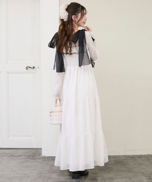 MAJESTIC LEGON / マジェスティックレゴン ミニ丈・ひざ丈ワンピース | 2wayショルダーリボンキャミワンピ | 詳細25