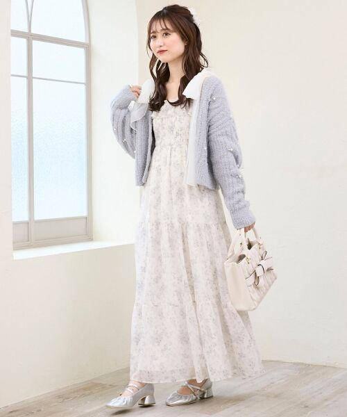 MAJESTIC LEGON / マジェスティックレゴン ミニ丈・ひざ丈ワンピース | 2wayショルダーリボンキャミワンピ | 詳細9