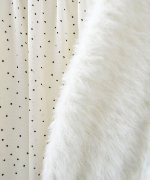 MAJESTIC LEGON / マジェスティックレゴン ミニ丈・ひざ丈ワンピース | シャギーボレロ×キャミワンピセット | 詳細22