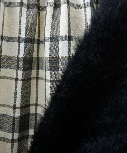 MAJESTIC LEGON / マジェスティックレゴン ミニ丈・ひざ丈ワンピース | シャギーボレロ×キャミワンピセット | 詳細24