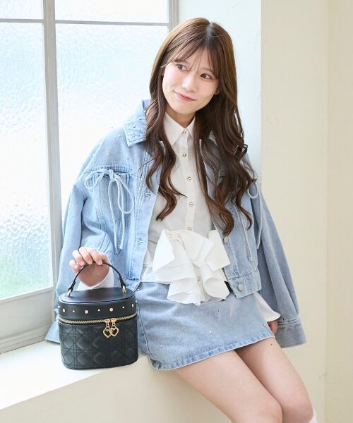 MAJESTIC LEGON / マジェスティックレゴン Gジャン・デニムジャケット | ビジューリボンGジャン | 詳細27