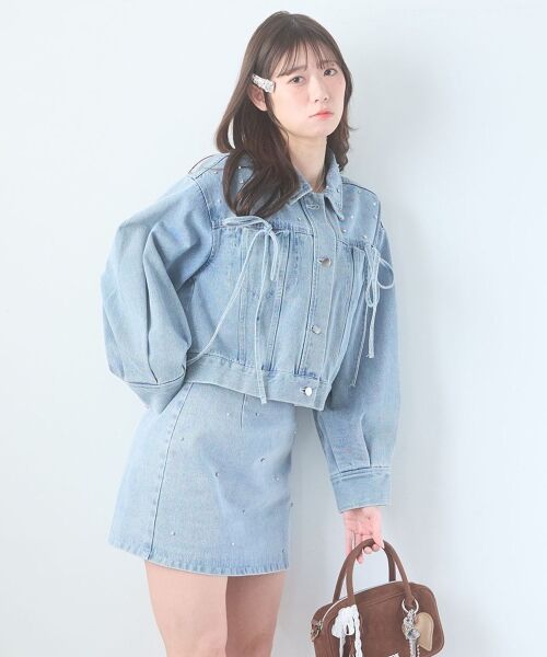 MAJESTIC LEGON / マジェスティックレゴン Gジャン・デニムジャケット | ビジューリボンGジャン | 詳細18