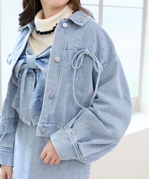 MAJESTIC LEGON / マジェスティックレゴン Gジャン・デニムジャケット | ビジューリボンGジャン | 詳細27